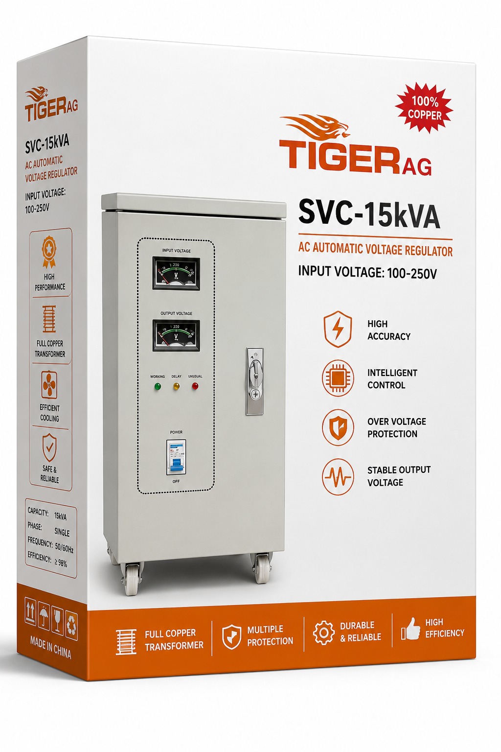 منظم جهد TIGER AG Servo – 15 KVA